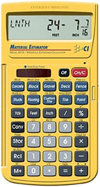 Calculated Industries Material Estimator Calculator (4019) + Construction Master Pro Workbook and Study Guide (2140)