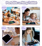 LCD Writing Tablet Doodle Board,16 Inch Colorful Drawing Pad for Kids,Mess Free Coloring for Toddlers Toys Gifts for 3 4 5 6 7 8 Year Old Girls Boys Home School Office Handwriting Tablet -Purple