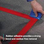 3M Durable Floor Marking Tape 971, Red, 2 in x 36 yd, 17 mil, 1 Roll