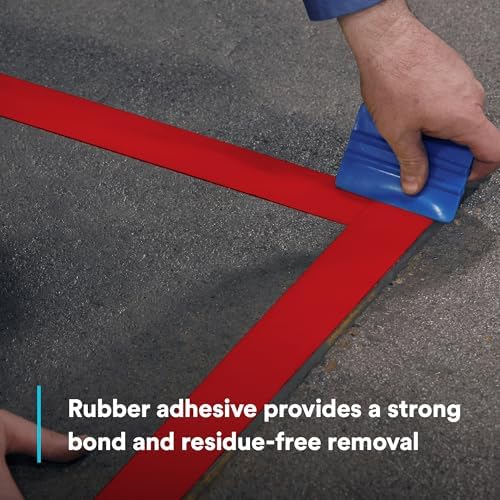 3M Durable Floor Marking Tape 971, Red, 2 in x 36 yd, 17 mil, 1 Roll
