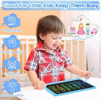 Hockvill LCD Writing Tablet for Kids 12 Inch, Toys for Boys Girls Drawing Pad for 3 4 5 6 7 Year Old Kids Toys, Toddler Erasable Doodle Board Travel Essentials, Christmas Birthday Gift for Kids - Blue