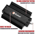 Saker Contour Gauge Profile Tool 5 Inch Black