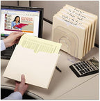 Smead File Jacket, Reinforced Straight-Cut Tab, 1" Expansion, Legal Size, Manila, 50 per Box (76520)