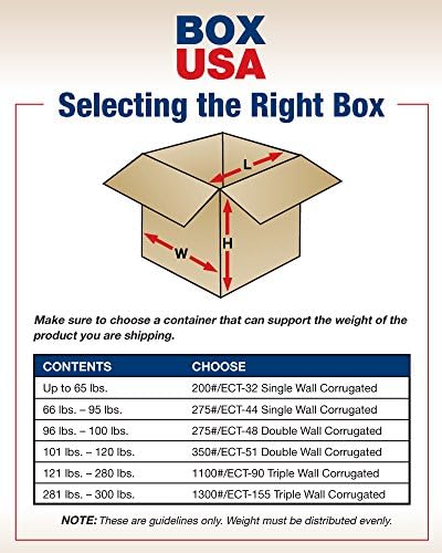 BOX USA 16 x 16 x 36 Corrugated Cardboard Boxes, Tall 16"L x 16"W x 36"H, Pack of 10 | Shipping, Packaging, Moving, Storage Box for Home or Business, Strong Wholesale Bulk Boxes