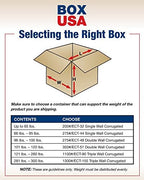 BOX USA 6x6x12 Tall Corrugated Boxes, Tall, 6L x 6W x 12H, Pack of 25 | Shipping, Packaging, Moving, Storage Box for Home or Business, Strong Wholesale Bulk Boxes