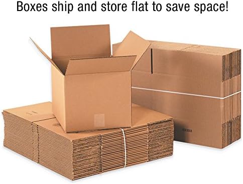 BOX USA 6x6x40 Tall Corrugated Boxes, Tall, 6L x 6W x 40H, Pack of 25 | Shipping, Packaging, Moving, Storage Box for Home or Business, Strong Wholesale Bulk Boxes