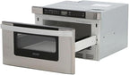 SHARP KB6524PSY Microwave Drawer Oven, 24-inch, 1.2 Cubic Feet, 950 Watt, Angled Touch Control Panel, Stainless Steel