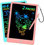 BUKEBU LCD Writing Tablet Doodle Board, Colorful Drawing Pad, Electronic Drawing Tablet, Drawing Pads,Travel Gifts for Kids Ages 3 4 5 6 7 8 Year Old Girls Boys (10.5 inch, Blue&Pink)