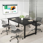 Tribesigns Modern Computer Desk, 63 x 31.5 inch Large Office Desk Computer Table Study Writing Desk Workstation for Home Office, Black