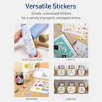 Avery Printable Vinyl Sticker Paper, 8-1/2" x 11", Matte White, Permanent Adhesive, Laser Printer Compatible, 7 Sheets Total, Ideal for Decal Stickers, Giveaways, Decals for Water Bottles, and More