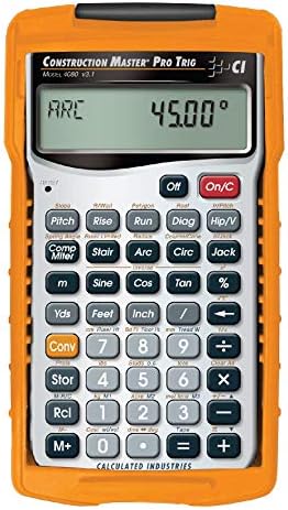 Calculated Industries Construction Master Pro Trig Advanced Construction Math Feet-Inch-Fraction Calculator & 4065 Construction Master Pro Advanced Construction Math Feet-inch-Fraction Calculator