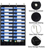 EAMAY Hanging File Folder Organizer Wall Mounted - 20 Pockets and 6 Learning Tool Wall File Folders, Office Supplies File Document Organizer Holder Pocket Chart for Offices, Classroom or Home