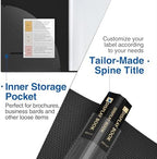 Sooez Binder with Plastic Sleeves 18-Pocket, Displays 36 Pages, 8.5"x11"