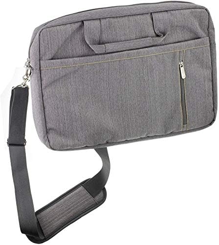 Navitech Grey Premium Messenger Bag - Compatible With GUYUCOM 2pcs Writing Board, 8.5inch LCD Writing Tablet