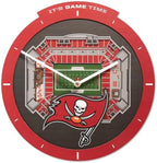 YouTheFan NFL Tampa Bay Buccaneers StadiumView 3D Wall Clock