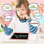BUKEBU LCD Writing Tablet,10.5 inch Colorful Doodle Board for Kids Pink