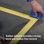 3M Durable Floor Marking Tape 971, Yellow, 4 in x 36 yd, 17 mil, 1 Roll