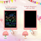 BUKEBU LCD Writing Tablet,12.5 inch Colorful Doodle Board for Kids (Pink)