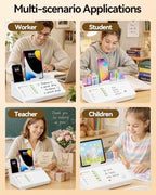 Desk Organizer Dry Erase Desktop Whiteboard with Storage, to Do List Board