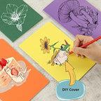 24 Pack College Ruled Notebook & Journal Bulk, Multi Cover, Line Thick Paper, A5 Size, 5.5x8.3 inch, 60 Page, Small Subject Composition Note Pad Set for Women Men Kids Traveler Student Office