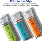 Avery Printable Durable White Rectangle Labels, Sure Feed Technology, 1" x 2-5/8", Print-to-the-Edge, Waterproof Labels, Laser & Pigment-Based Inkjet Compatible, 800 Total
