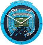 YouTheFan NFL Carolina Panthers StadiumView 3D Wall Clock