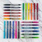 PILOT Precise V5 RT Refillable Rollerball Pens, Purple, Pack of 12