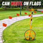 Zozen Measuring Wheel Digital Display,20 Marking Flag&Holder, Foldable