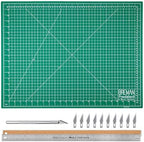 WA Portman Sewing Cutting Mat, Precision Knife, Blades, & Ruler Set