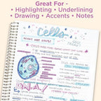 Zebra Pen MILDLINER No Bleed Highlighter, Assorted Colors, Dual Tip, 25-Pk