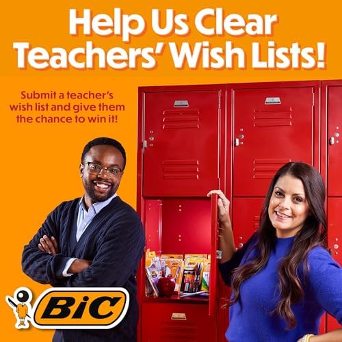 BIC 4-Color Retractable Ballpoint Pens with 1.0 mm Medium Point and Assorted Ink Colors,(Pack of 24)