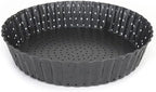 Quiche Lorraine Deep Dish Pie Pan - 9.44 inch Tart Pans with Removable Bottoms - Apple Pie Pan - 9.44 inch Tarte Tatin Pan - Deep Dish Pie Crust - Quiche Baking Dish