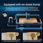 Longer B1 30W Laser Engraver with Air Assist, Y-Axis Extension & LightBurn Camera, Auto Positioning & Capture, 33.46"x17.71" Large Area, DIY Laser Cutter for Wood