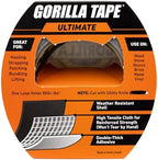 GORILLA Ultimate Tape, High Tensile Cloth, 1.88" x 20yd, Black