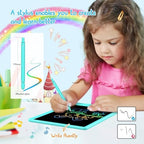BUKEBU LCD Writing Tablet Doodle Board, Colorful Drawing Pad, Electronic Drawing Tablet, Drawing Pads,Travel Gifts for Kids Ages 3 4 5 6 7 8 Year Old Girls Boys (10.5 inch, Blue&Blue)