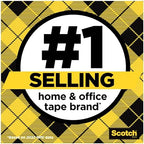 Scotch Double Sided Tape, Office and School Supplies for Arts and Crafts, Alternative to Scrapbooking Glue, 0.75 in. x 1296 in., 1 Tape Refill Roll