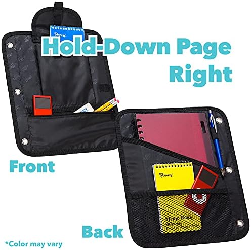 Case-it The Dual 2-in-1 Zipper Binder | Two 1.5-Inch D-Rings, 600 Sheet Capacity, Pencil Pouch & Multiple Pockets | School & Office Organizer with Shoulder Strap | Dual-101 Monster Design Purpal