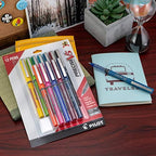 PILOT Precise V5 Stick Pens, Extra Fine Point 0.5mm, Assorted Inks, 12-Pack