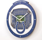 YouTheFan NFL Indianapolis Colts StadiumView 3D Wall Clock