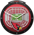 YouTheFan NFL Arizona Cardinals StadiumView 3D Wall Clock