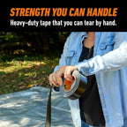 GORILLA Duct Tape, Heavy Duty and Weather Resistant, Black, 1.88" x 35 yd