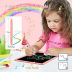 BUKEBU LCD Writing Tablet,8.5 inch Colorful Doodle Board for Kids (Pink)