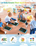 FLUESTON LCD Writing Tablet for Kids, 10 Inch Doodle Board, Colorful Drawing Pad for Toddler, Educational Travel Toy Gifts for 3-8 Year Old Girls Boys, Erase Lock Writing Board