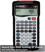 Calculated Industries 4095 Pipe Trades Math Calculator Tool & Swanson TL043M 9-Inch Savage Magnetic Torpedo Level