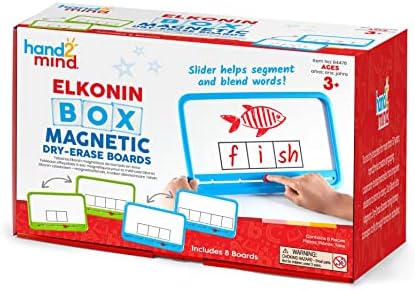 hand2mind Elkonin Boxes Magnetic Dry Erase Boards Set & Mindful Maze Boards & Sensory Fidget Tubes
