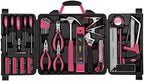 Apollo Tools 71 Piece Complete Household Tool Set, Pink DT0204P