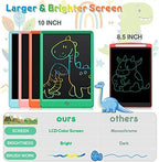 FLUESTON LCD Writing Tablet, Doodle Board Gifts for 3-8 Year Old Girls Boys, 10 Inch Colorful Electronic Board Drawing Pad for Toddlers, Christmas Birthday Gifts for Kids，Erase Lock Writing Board