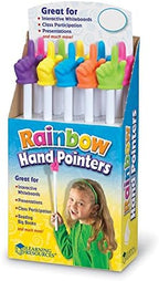 Learning Resources 15" Rainbow Hand Pointers, Set of 10