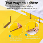 Self-Adhesive Prong Paper Fasteners - IMLIKE 100 PCS Metal File Fasteners, 2" Capacity, 2.75" Base for Paper Folder or Files, Brown - A Good Partner for Collecting Papers (Pack of 4)