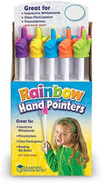 Learning Resources 15" Rainbow Hand Pointers, Set of 10